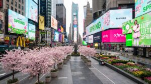 Spring in Times Square